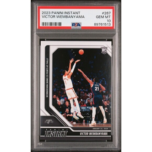 Victor Wembanyama 2023-24 Panini #267 NBA Rookie Card 1 of 2525 PSA 10 Gem Mint - Picture 1 of 2